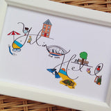 Personalised illustration print